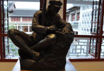 金华铜雕红军战士纪念雕塑，烈士镌刻永恒记忆
