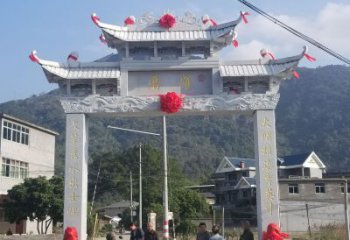 金华红旗渠分水苑牌坊浮雕雕塑：专业雕塑定制服务