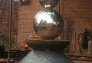 金华中领雕塑手工定制葫芦不锈钢雕塑