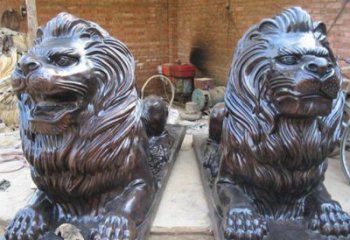 金华汇丰狮子铜雕塑是由中领雕塑制作的一款狮子…