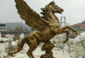 金华祥云飞马铜雕，艺术品之美