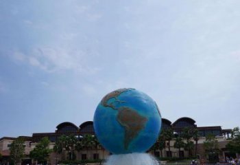 金华定制大型不锈钢地球雕塑