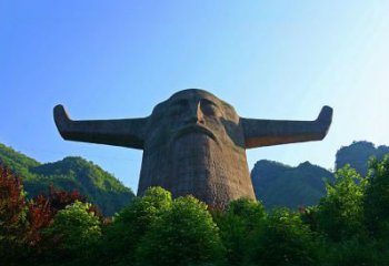 金华中领雕塑：神农头像雕塑
