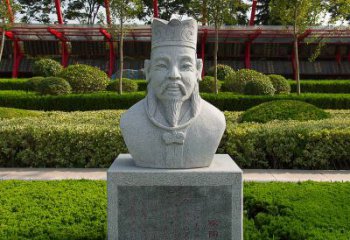 金华精美绝伦，欧阳询石雕头像