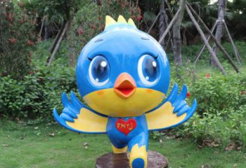 金华蓝色梦幻，玻璃钢鸽子雕塑