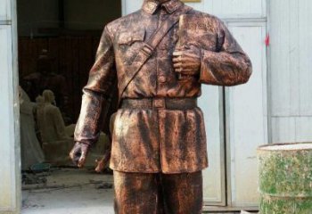 金华雷锋铜雕，传承爱心精神