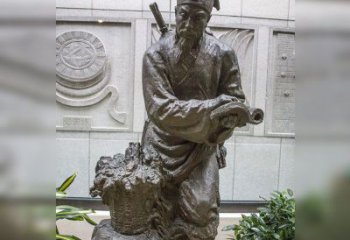 金华中领雕塑自主研发了高雅李时珍铜雕，它以历…