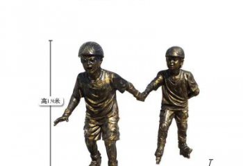 金华中领雕塑推出的趣味滑冰儿童雕塑一直是客户…