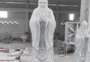金华精美的孔子雕像，精雕细琢，彰显文明之美