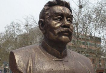 金华鲁迅头像校园名人铜雕，传承文化，缔造经典