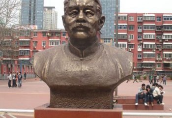 金华中领雕塑为您打造高端优质的鲁迅胸像铜雕