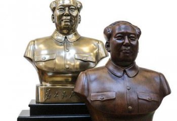 金华定制你的名人铜雕毛主席胸像
