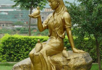 金华答案；展现浪漫的爱情：鸽子雕塑