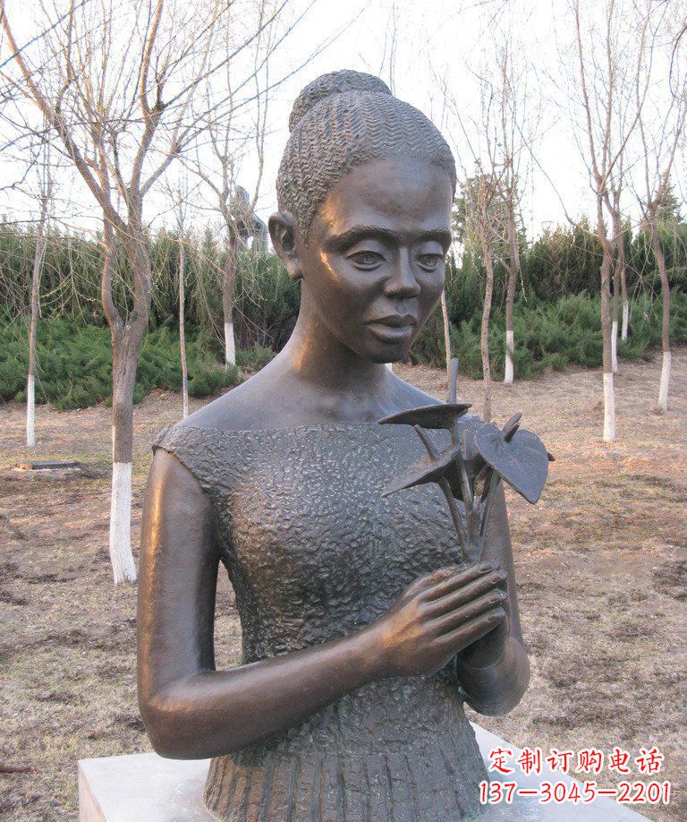 金华浪漫艺术·女人铜雕