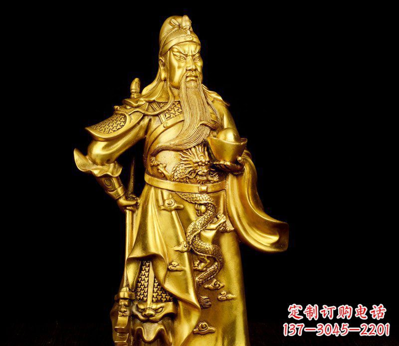 金华关公铜雕,传承古典传统