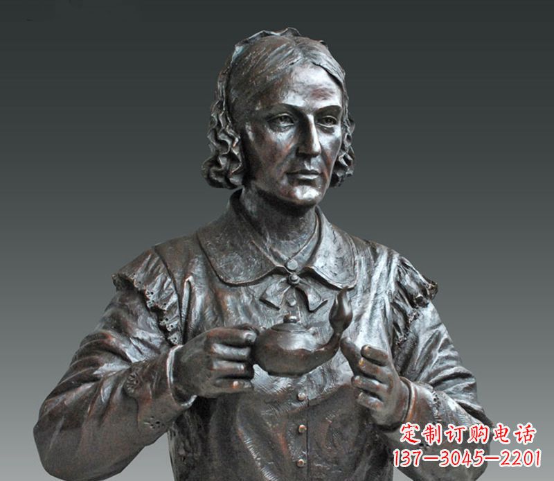 金华南丁格尔铜雕,尊贵雕塑定制