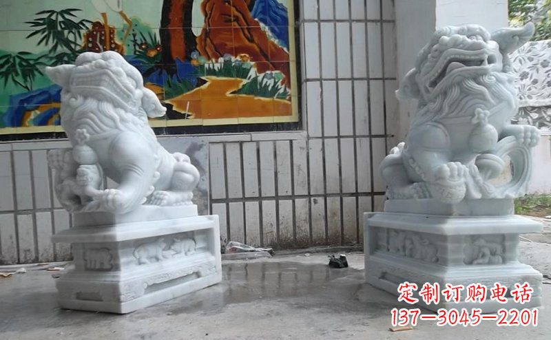 金华外观优雅的狮子石雕