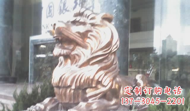 金华中领雕塑:精致狮子铜雕