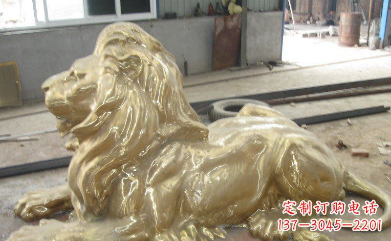 金华高雅凝金,西洋狮子铜雕来自中领雕塑