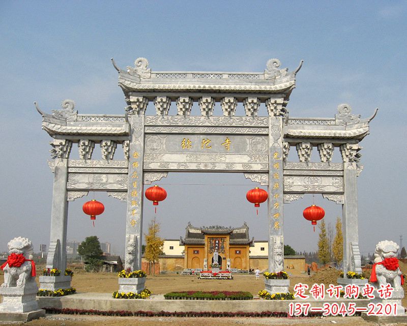 金华特色石雕牌坊,用心雕就是一种艺术