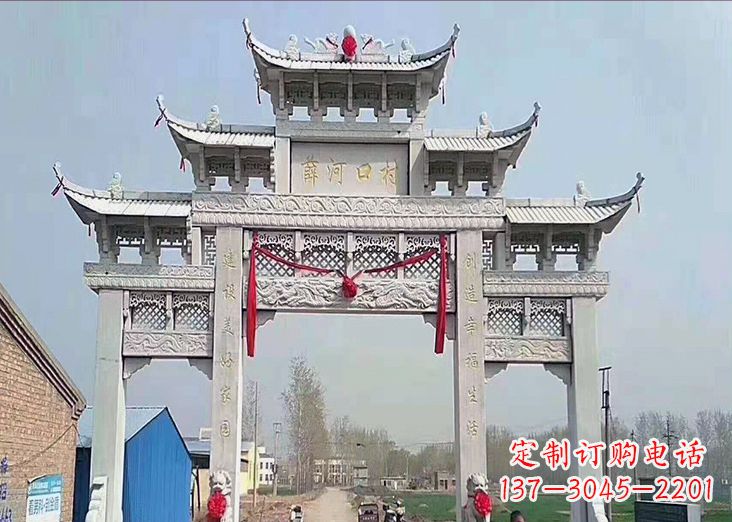 金华石牌坊雕塑,让您定制属于自己的雕塑!