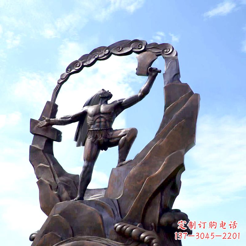 金华传承神话,展现气势—盘古大型景观雕塑