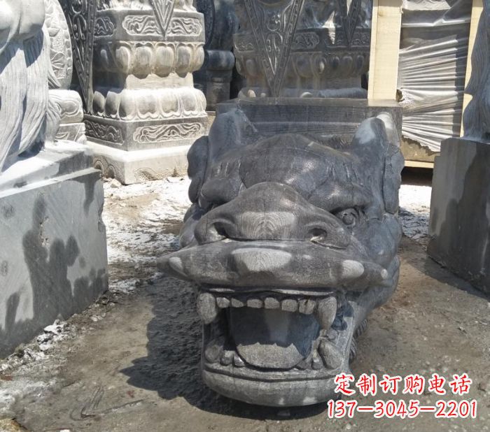 金华传承巨龙传说的高品质龙头雕塑