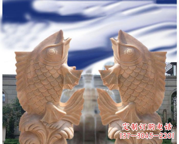 金华中领雕塑设计定制精美鲤鱼雕塑