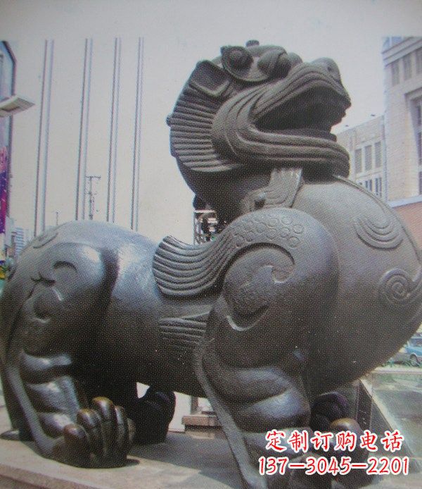 金华中领雕塑:精致貔貅古代神兽铜雕