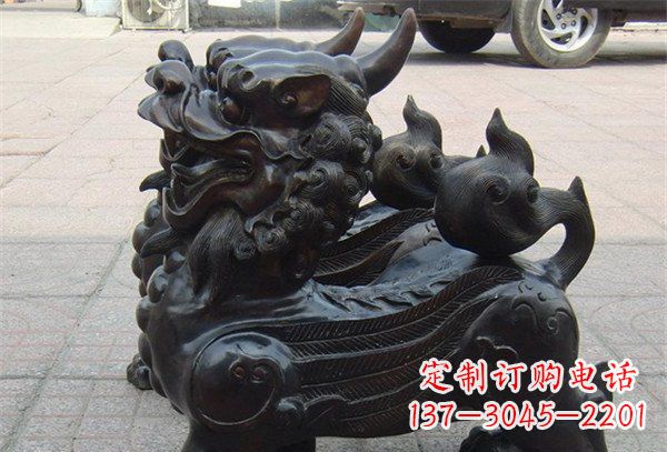 金华象征保护,美轮美奂的貔貅辟邪神兽铜雕