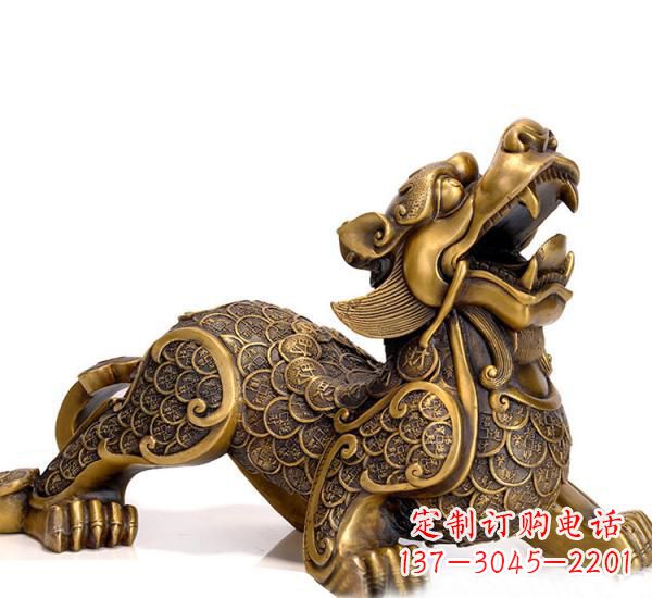 金华特色貔貅铜雕,精致美观,福祉永存
