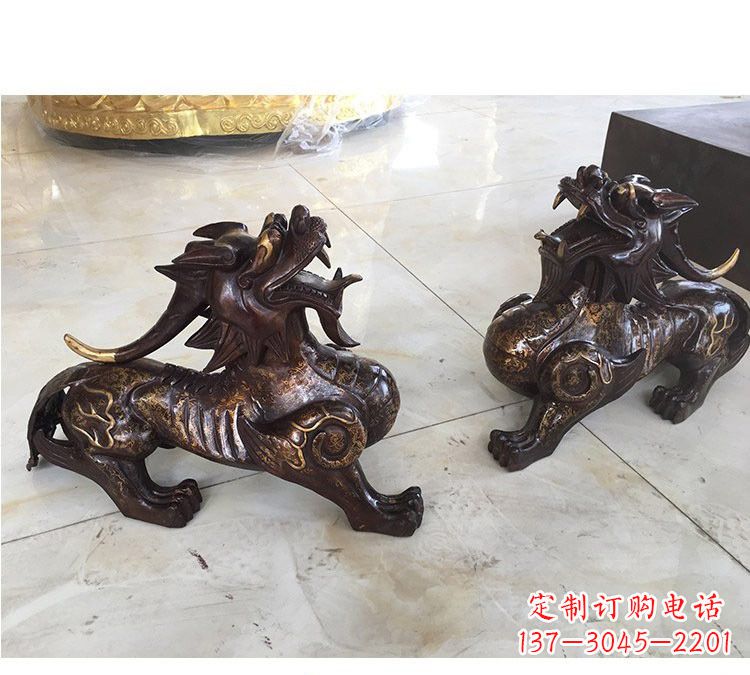 金华浙江中领雕塑:高质量貔貅铜雕像