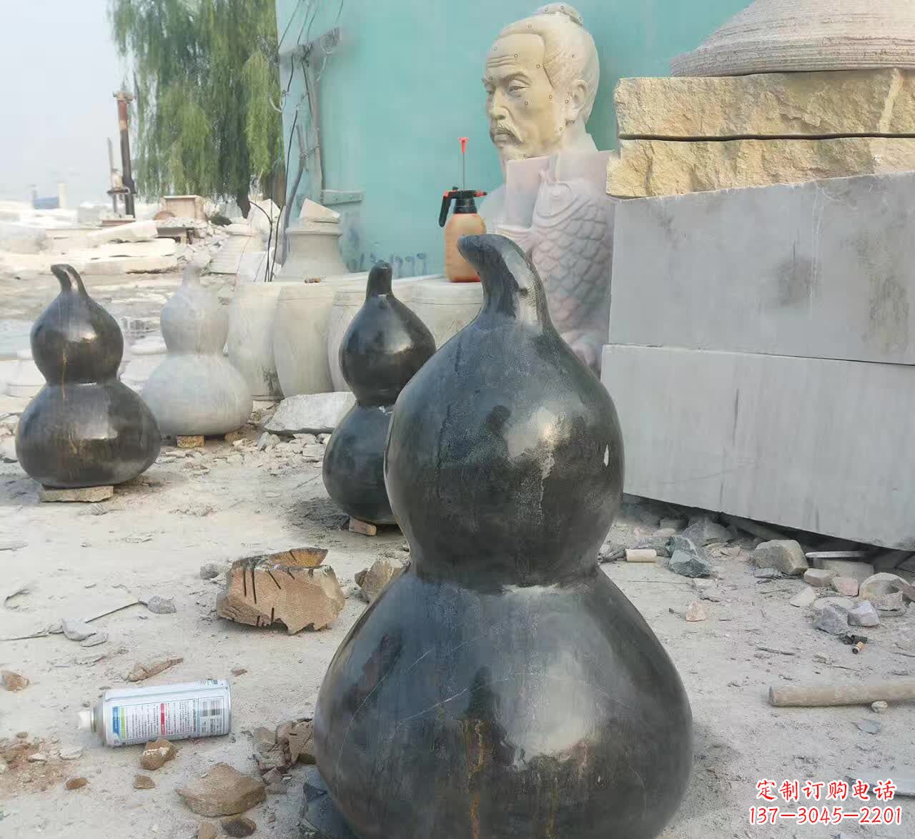金华驱负能量的葫芦石雕塑