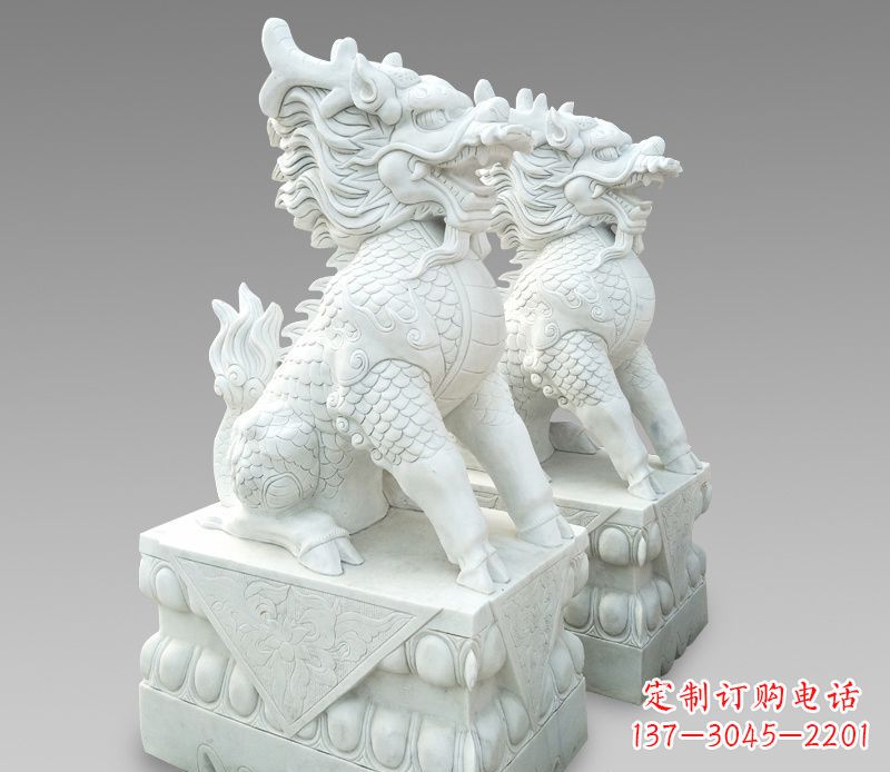 金华辟邪镇宅神兽麒麟石雕