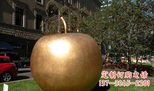 金华苹果城市景观铜雕,精致绝美!