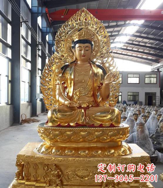 金华手工精雕如来佛塑像