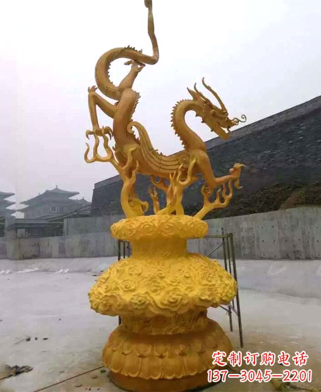 金华中领雕塑专业定制华丽的龙雕塑,集艺术设计…