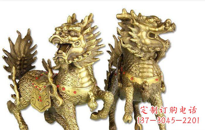 金华麒麟招财神兽铜雕