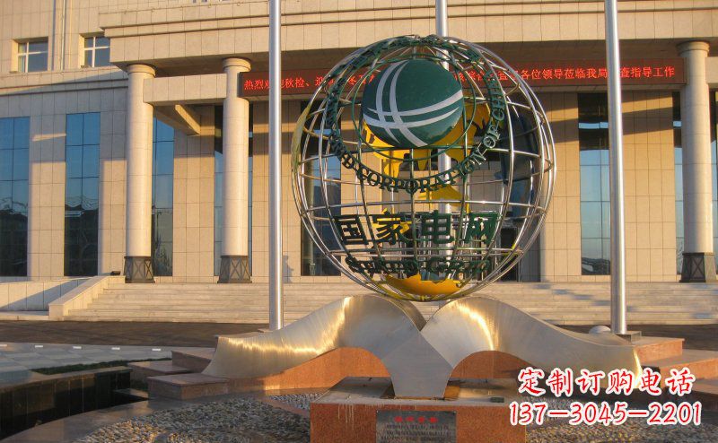 金华精工打造,全球通用的不锈钢地球雕塑