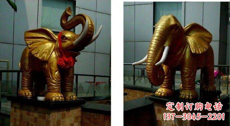 金华专业定制:大象铜雕