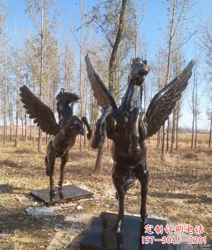 金华优雅传神的飞马铜雕