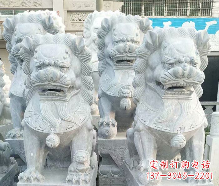 金华企业景观装饰大理石狮子雕塑