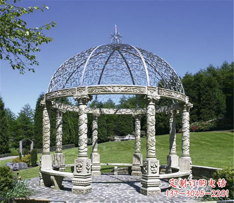 金华全新的青石大型景观凉亭雕塑