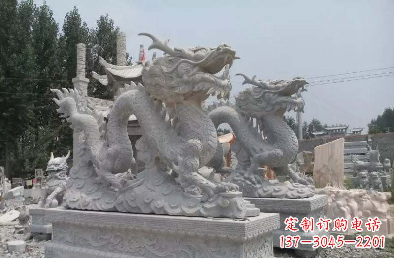 金华青石仿古龙石雕:传统工艺精美雕塑