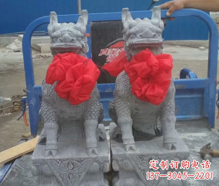 金华古典麒麟雕塑,带着神秘古典气息