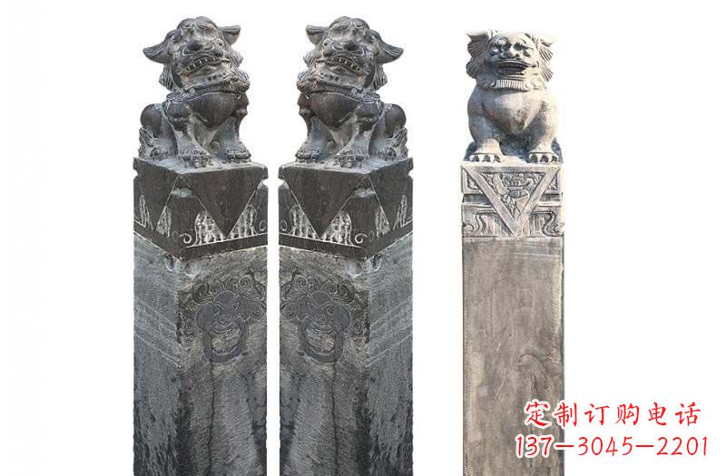 金华来自古代的精美狮子雕塑
