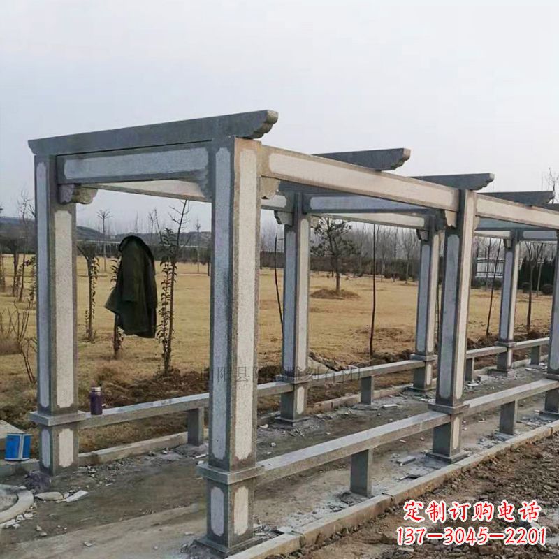 金华青石花架雕塑是由技艺精湛的艺术家设计并制…