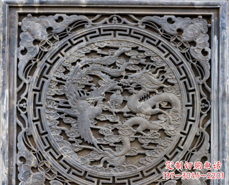 金华传统工艺青石龙雕精美绝伦