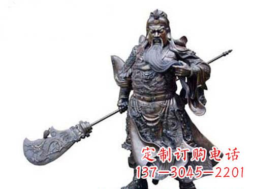 金华关羽青铜雕塑,传承历史的精神