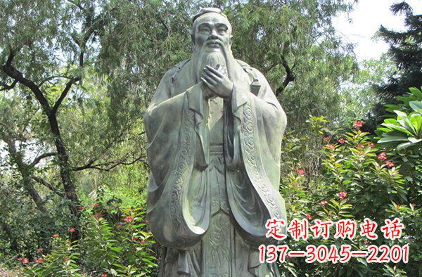 金华高贵的雄姿,见证老子的伟大——老子公园名人铜雕